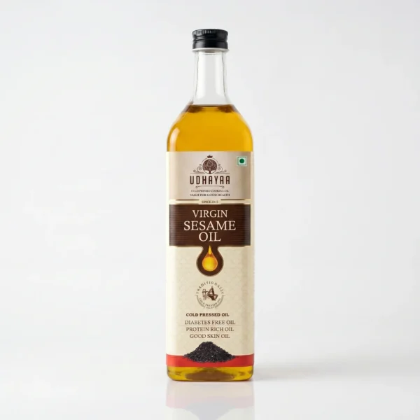 sesame oil glass bottle