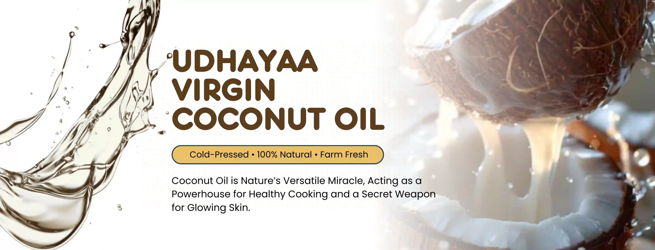 coconut oil shop banner